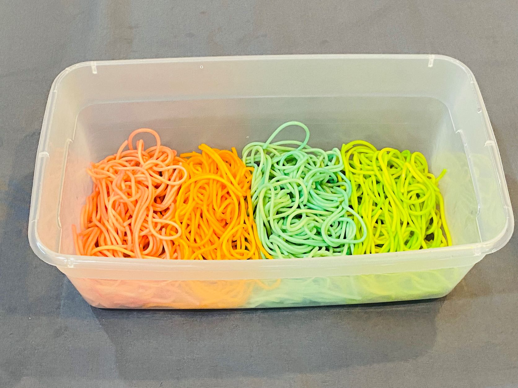 Rainbow Pasta-A Taste Safe Sensory Activity Your Child Will Love ...