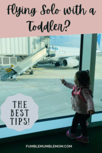 Flying With a Toddler SOLO